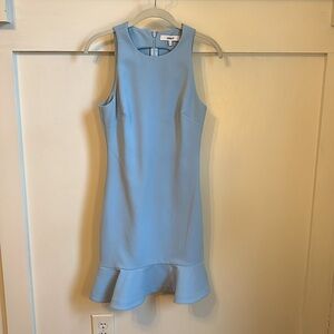 Light blue Likely dress with scalloped bottom, size 2